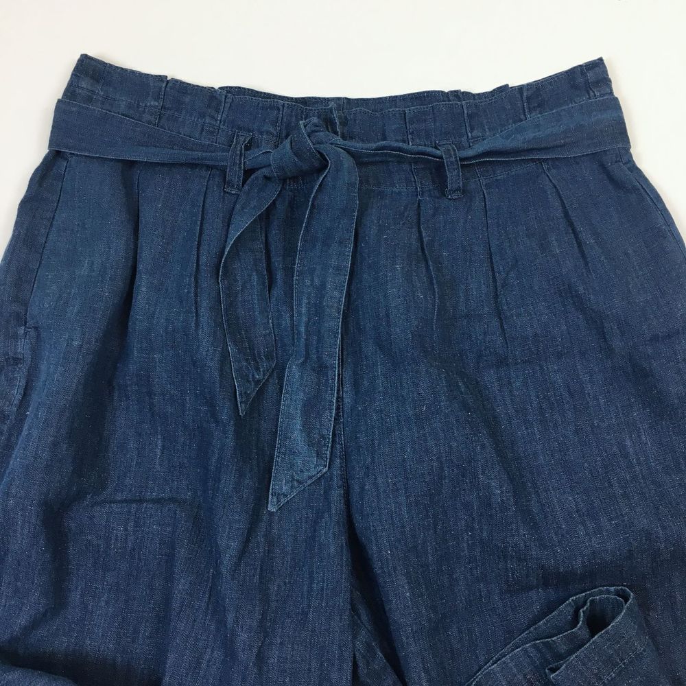 Re-Imagined J. Crew High Rise Paper Bag Denim Pant - Picture 3 of 8